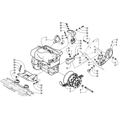 ENGINE AND RELATED PARTS