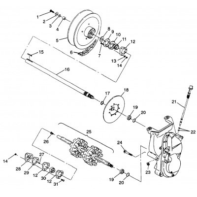 Drive Train Classic Touring & European Classic Touring E973365