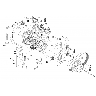 ENGINE AND RELATED PARTS