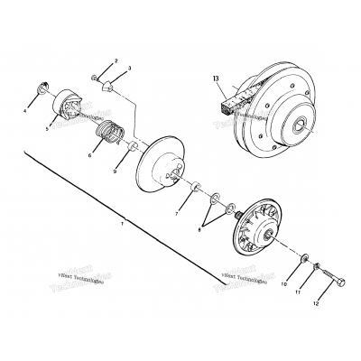 Driven Clutch Assembly 250 2X4 Update