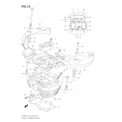 REAR CYLINDER HEAD (VL800 E33)