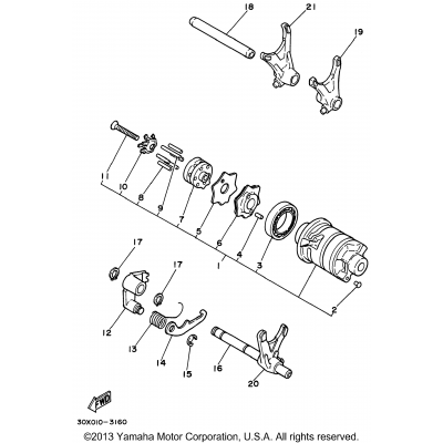 Shift Cam - Shift Fork