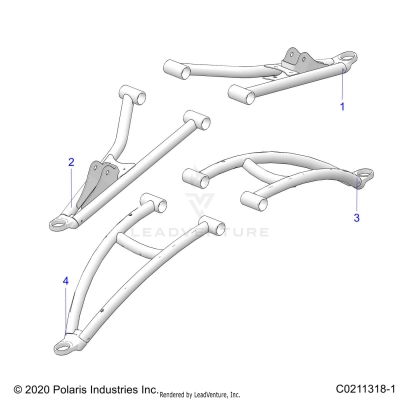 SUSPENSION, FRONT A-ARMS - A25SYY95AH (C0211318-1)