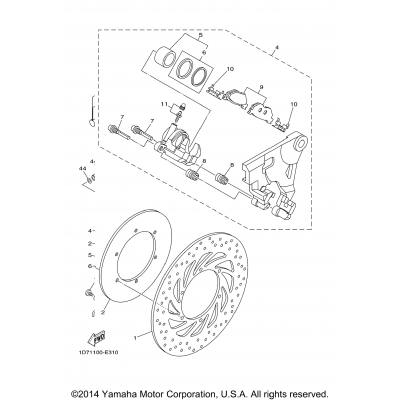 Rear Brake Caliper