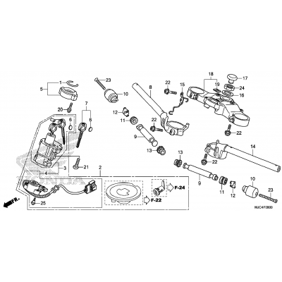 HANDLEBAR / TOP BRIDGE