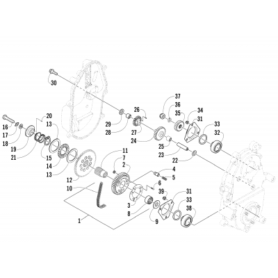 DRIVE/REVERSE DROPCASE ASSEMBLY