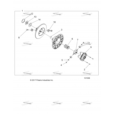 Drive Train, Secondary Clutch Internals