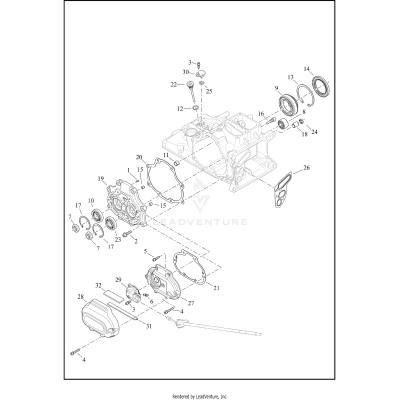 TRANSMISSION BEARINGS AND COVERS