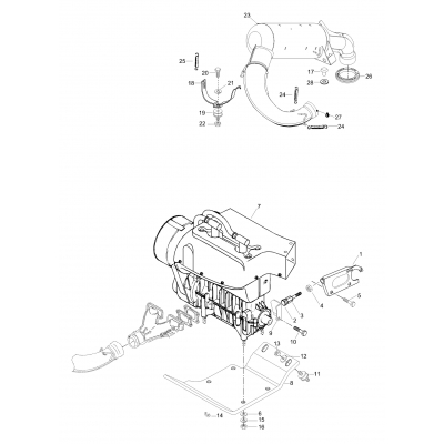 01- Engine Mount Plate/Muffler