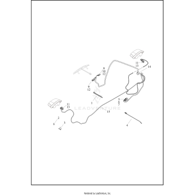 WIRING HARNESS, TURN SIGNALS AND LIGHTS, REAR - (CANADA, DOMESTIC)