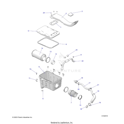 ENGINE, AIR INTAKE SYSTEM - A25SDZ57AP (C102515)