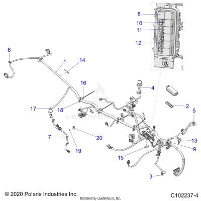 ELECTRICAL, HARNESS - A24SDA57A5/E57A4 (C102237-4)