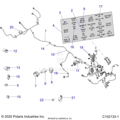 ELECTRICAL, HARNESS - A23S6E57F1/FK (C102133-1)