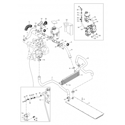 01- Radiator, Hoses