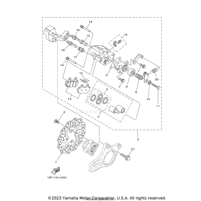 REAR BRAKE CALIPER