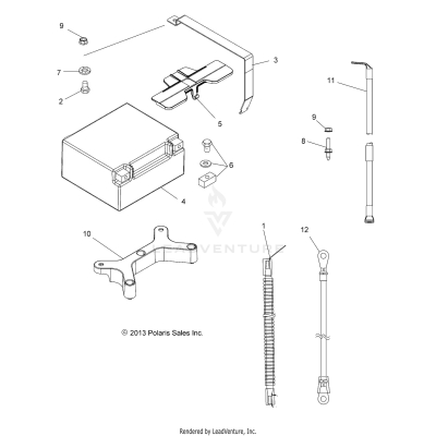 ELECTRICAL, BATTERY - A19SVS95CR/ER [49ATVBATTERY14SCRAM]