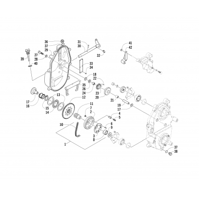 DRIVE/REVERSE DROPCASE ASSEMBLY (Optional)