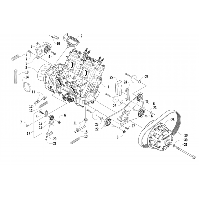 ENGINE AND RELATED PARTS