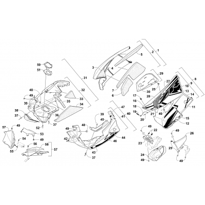 SKID PLATE AND SIDE PANEL ASSEMBLY