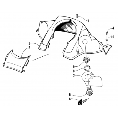 CONSOLE AND SWITCH ASSEMBLY