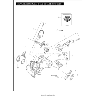 INDUCTION MODULE - FUEL INJECTED MODELS