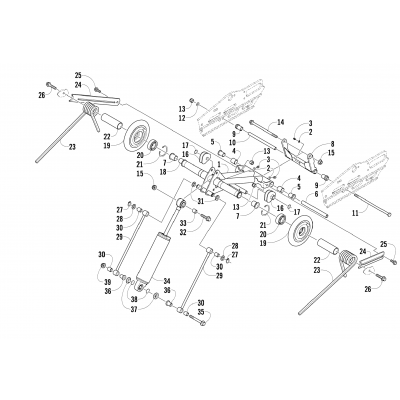 REAR SUSPENSION REAR ARM ASSEMBLY