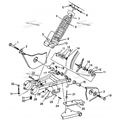 Swing Arm/Shock Mounting Scrambler 400L