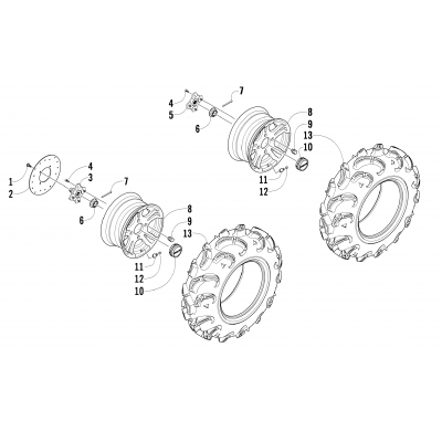 WHEEL AND TIRE ASSEMBLY