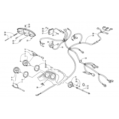 HEADLIGHT, INSTRUMENTS, AND WIRING ASSEMBLIES (ESR)