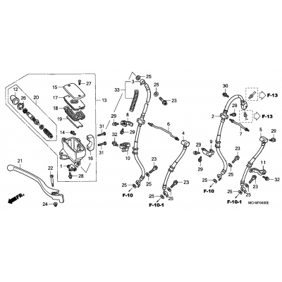 FRONT BRAKE MASTER CYLINDER