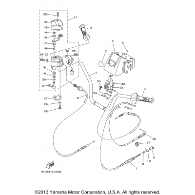 Steering Handle Cable