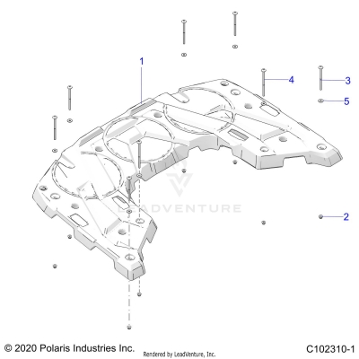 BODY, REAR RACK - A25SDE57C2/G2/E2 (C102310-1)