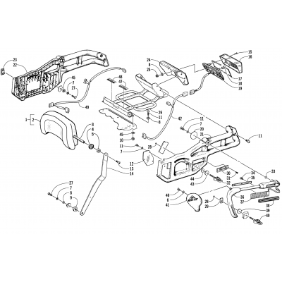 BACKREST AND TAILLIGHT ASSEMBLY