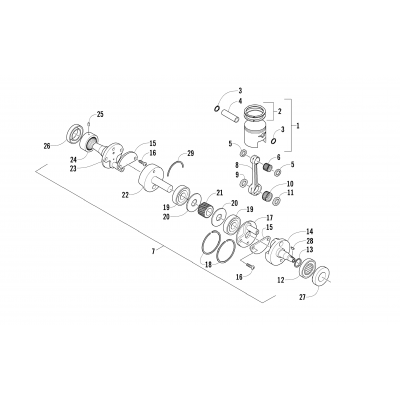 PISTON AND CRANKSHAFT