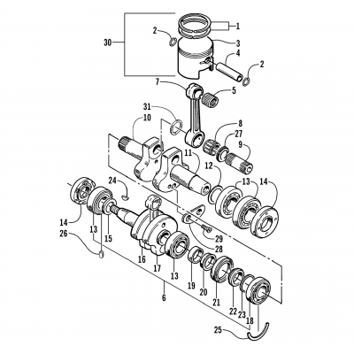 PISTON AND CRANKSHAFT