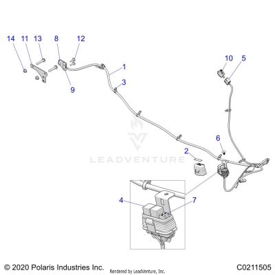 ELECTRICAL, ACCESSORY HARNESS - A23SEK57AD (C0211505)