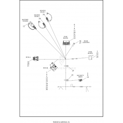 WIRING HARNESS, MAIN RH1250S (3 OF 6)