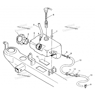 Oil Tank Assembly 4X4 250