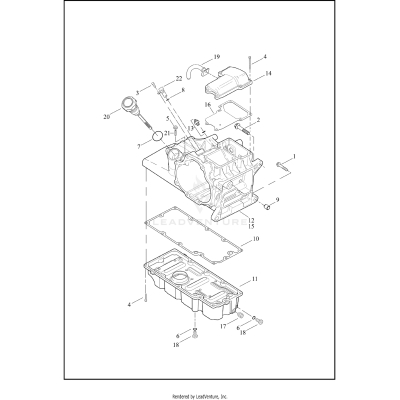 TRANSMISSION HOUSING, TOP COVER & OIL PAN