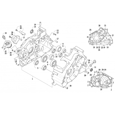 CRANKCASE ASSEMBLY (VIN: 4UF07ATV97T270001 and above)