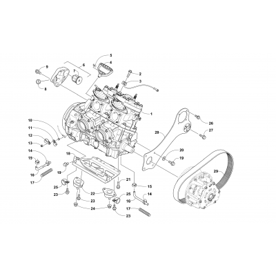 ENGINE AND RELATED PARTS