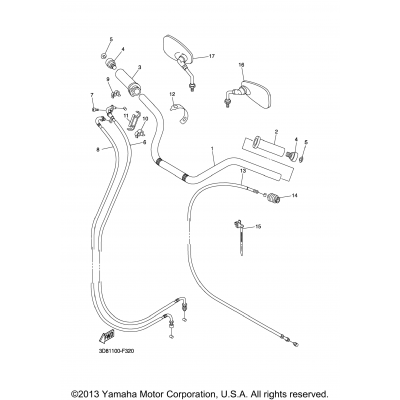 Steering Handle Cable