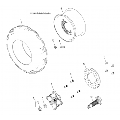 Wheel, Front & Hub, Front