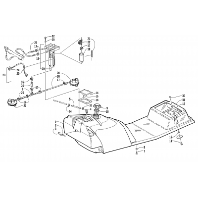 GAS TANK AND FUEL PUMP ASSEMBLIES