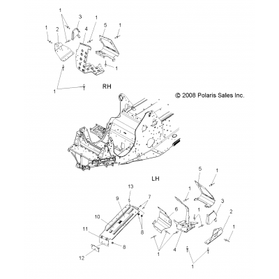 Chassis, Footrests & Clutch Guard