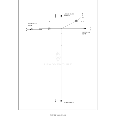 WIRING HARNESS JUMPER - LICENSE PLATE LAMPS