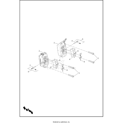 BRAKE CALIPER, FRONT