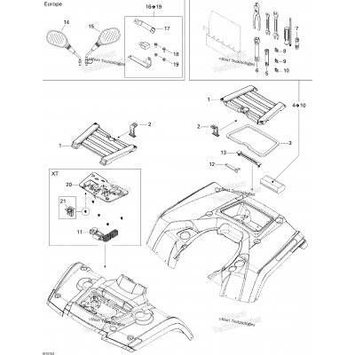 Front And Rear Trays Xt