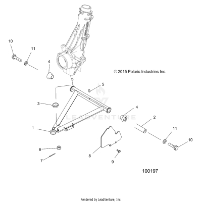 SUSPENSION, A-ARM and STRUT MOUNTING - A17DAH57A5 (100197)