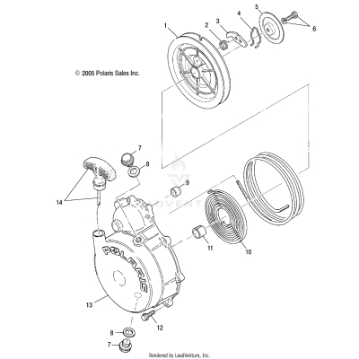 RECOIL STARTER - A06MH50AQ/AX/AY/AZ/AL/AT (4999201549920154D04)